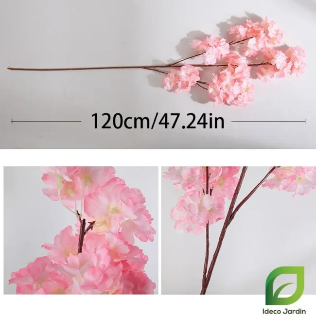 Branches Artificielles Fleur De Cerisier - 2 X 40 Pouces, Pliables | Pour Vase, Déco Murale, Mariage, Jardin