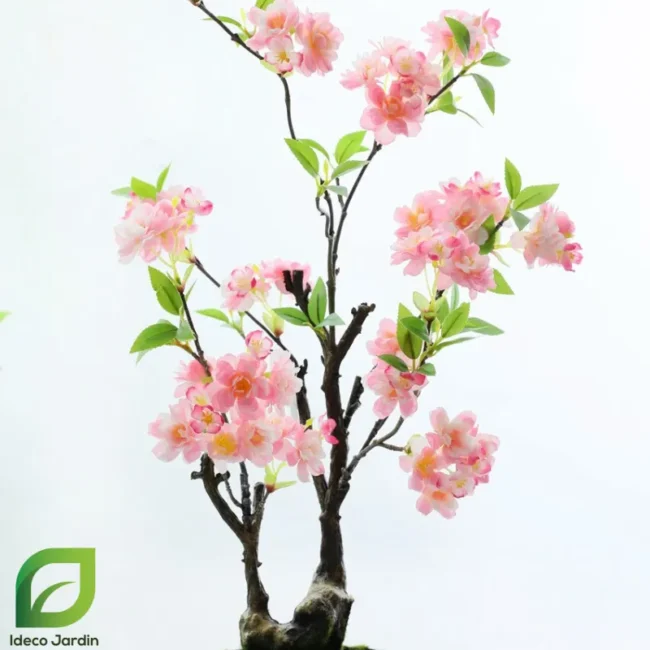 Branches Fleurs De Cerisier Artificielles – Guirlande Décorative, Soie, Rose/blanc (mariage, Fête, Déco Maison)
