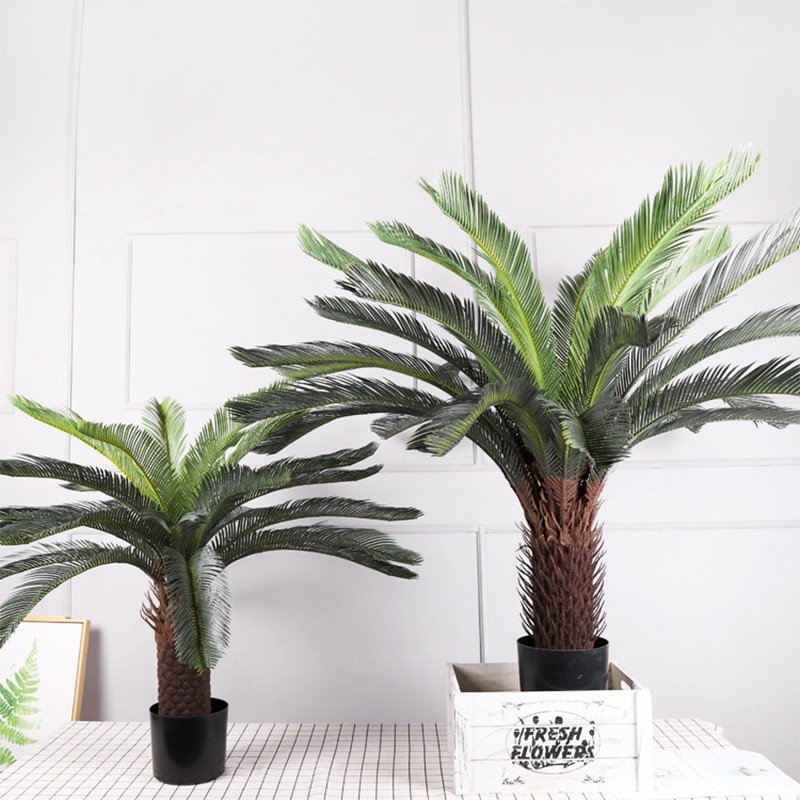 ML-Design Palmier Artificiel 180 Cm - Grande Plante Tropicale En Pot Pour Décoration Intérieur Extérieur